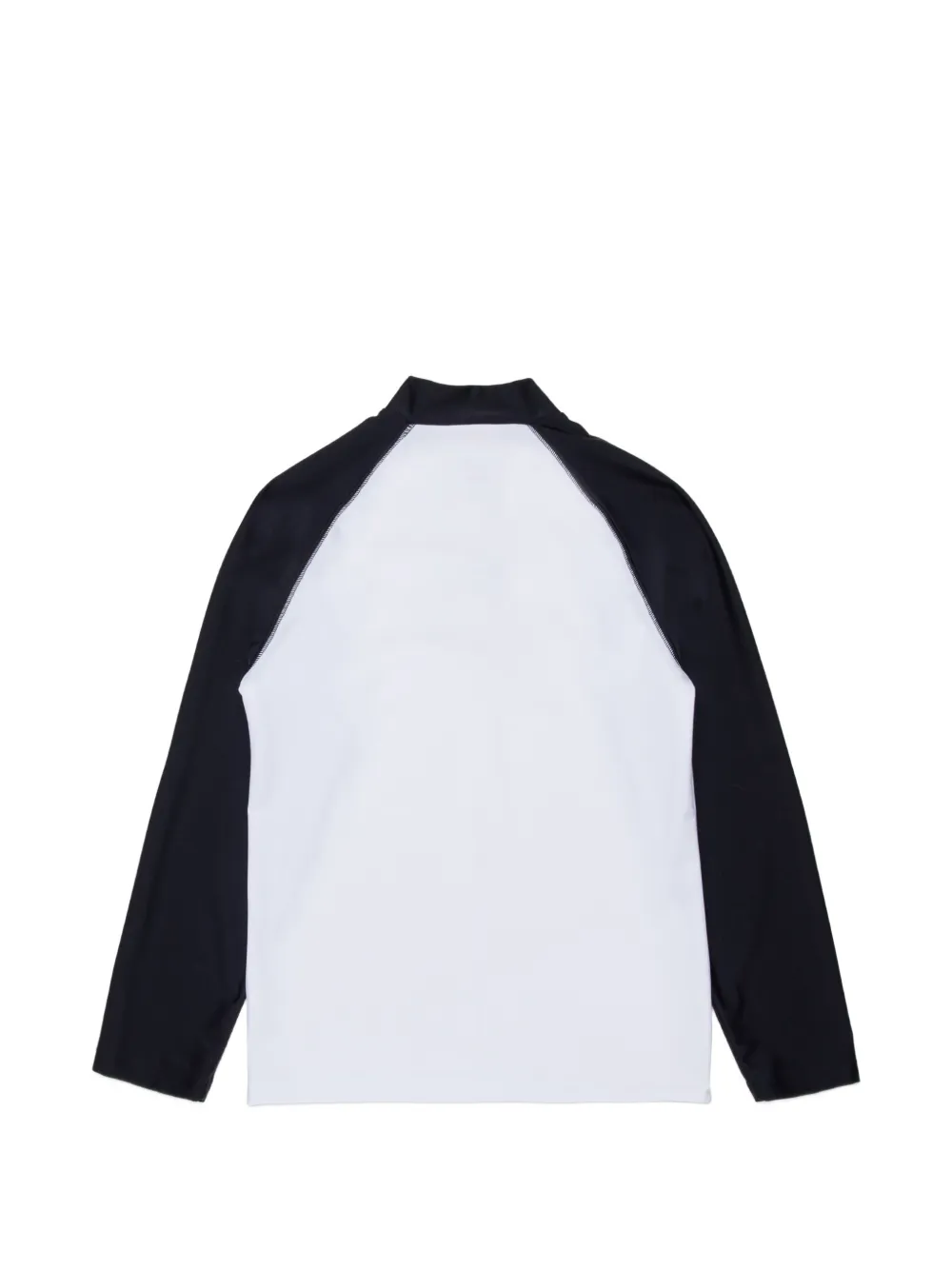 Diesel Kids Martus zwembroek met raglan mouwen en halve rits Wit