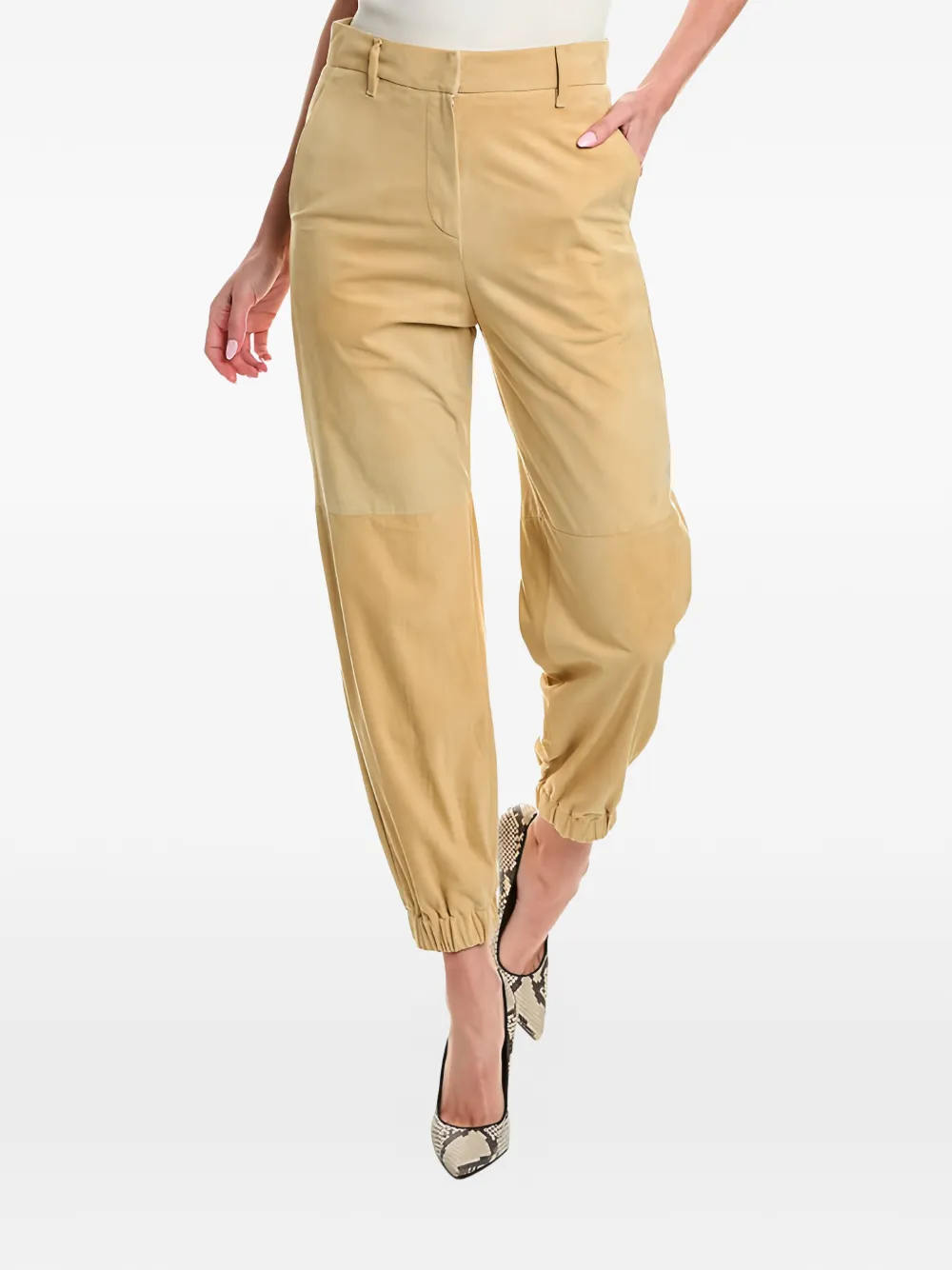 Brunello Cucinelli belt loops trousers - Toni neutri