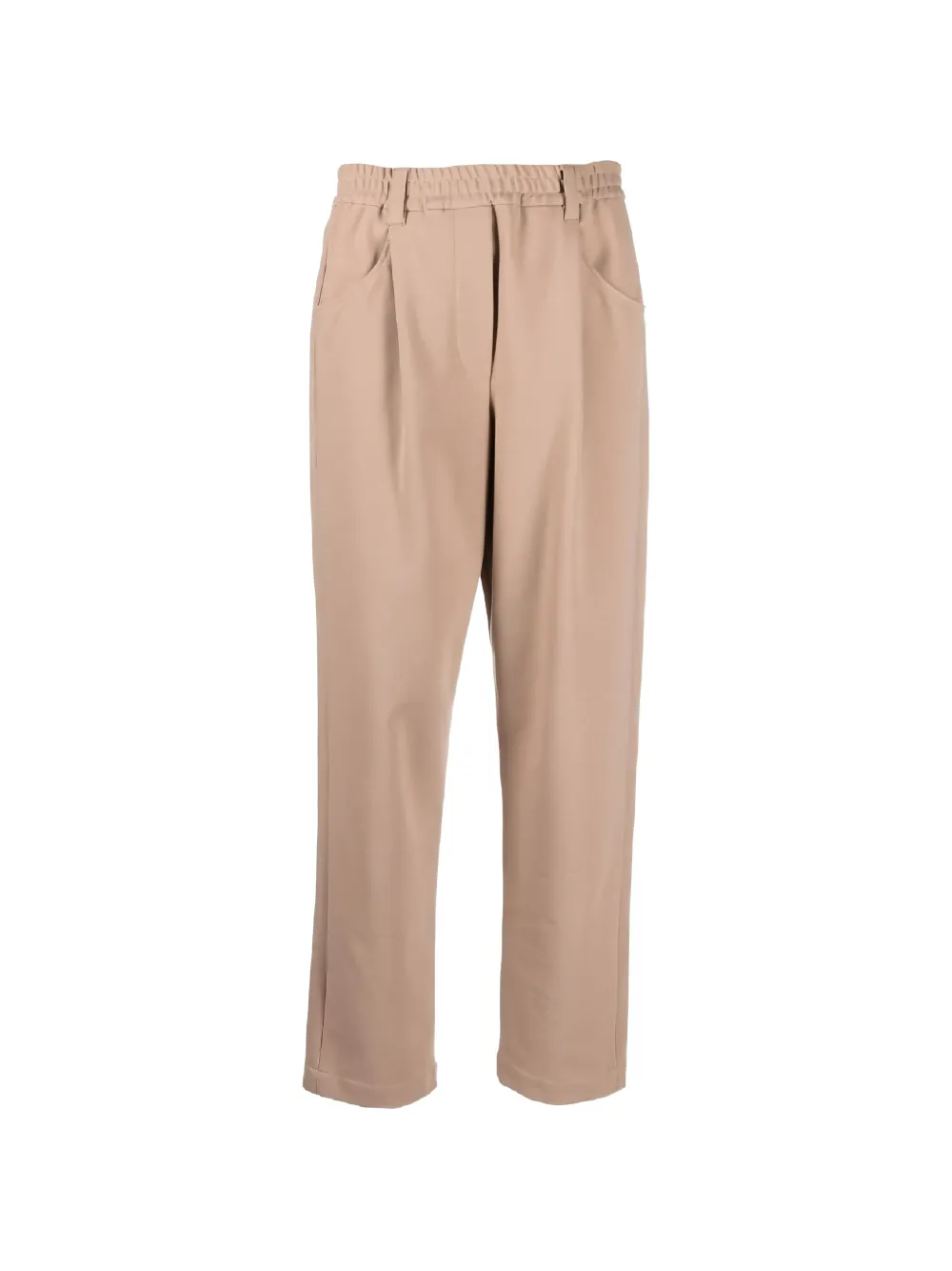 Brunello Cucinelli pleated elasticated-waist trousers - Toni neutri