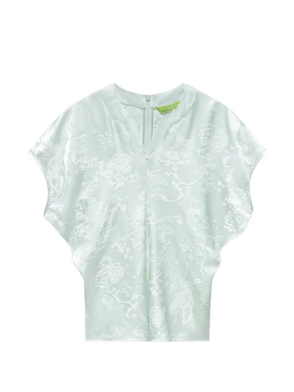 Shanghai Tang Jade jacquard top - Green