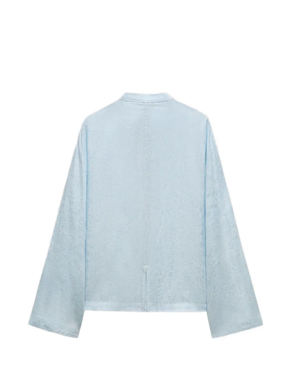 Shanghai Tang blouse met jacquard-effect Blauw