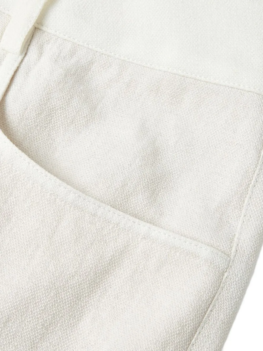 Shanghai Tang flared broek met textuur Wit