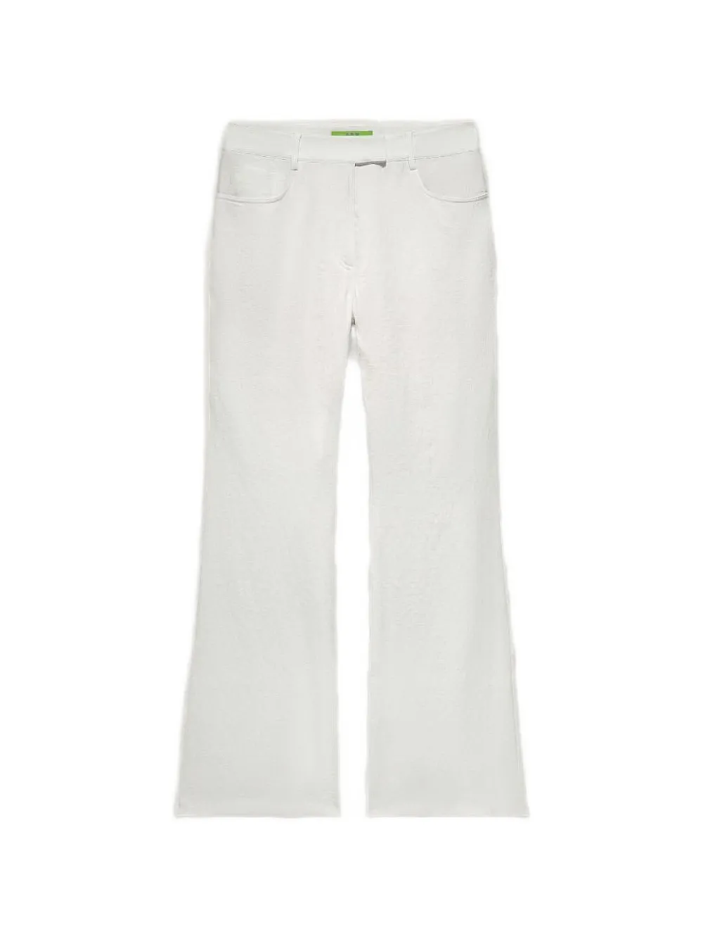 Shanghai Tang Tang textured flared trousers - White