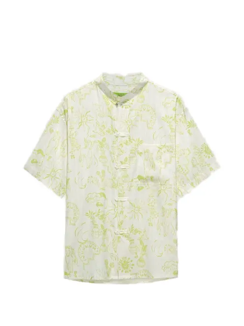 Shanghai Tang Tang mandarin-collar shirt