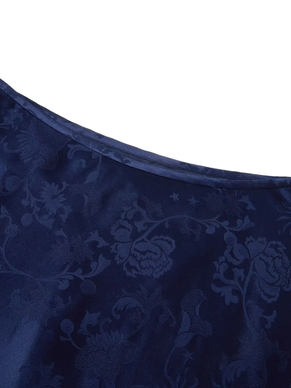 Shanghai Tang midi-rok met jacquard en bloemenpatroon Blauw