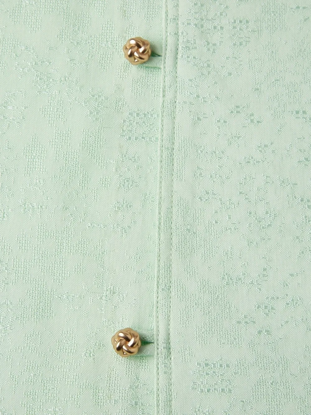 Shanghai Tang blouse met jacquard Groen