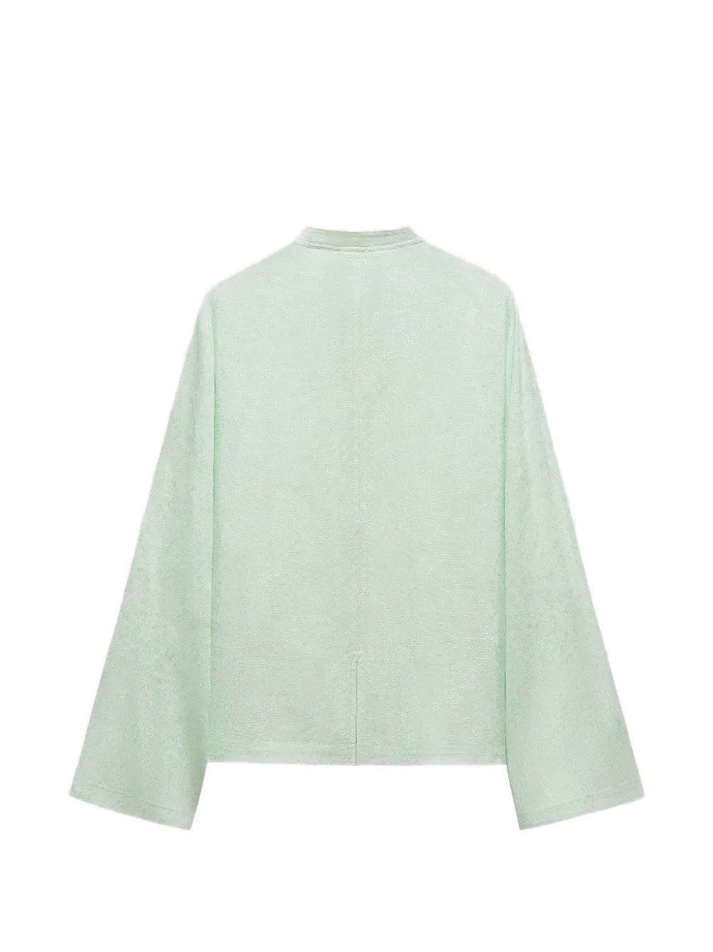 Shanghai Tang blouse met jacquard Groen