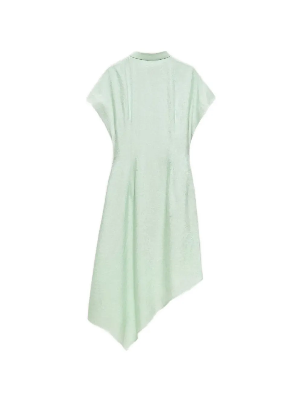Shanghai Tang asymmetrische jurk met jacquard Groen