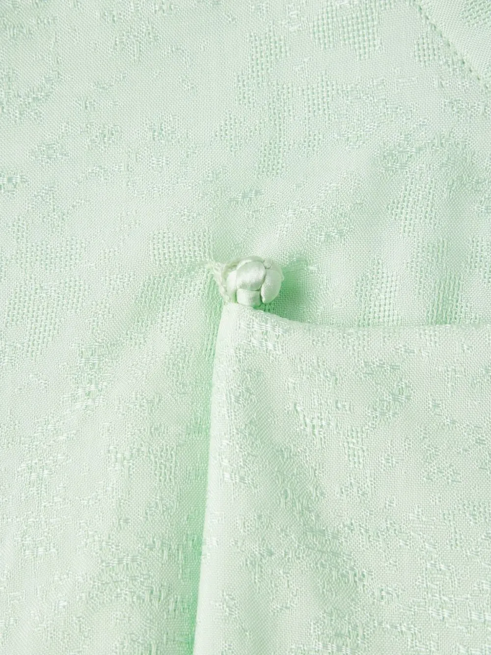 Shanghai Tang asymmetrische jurk met jacquard Groen