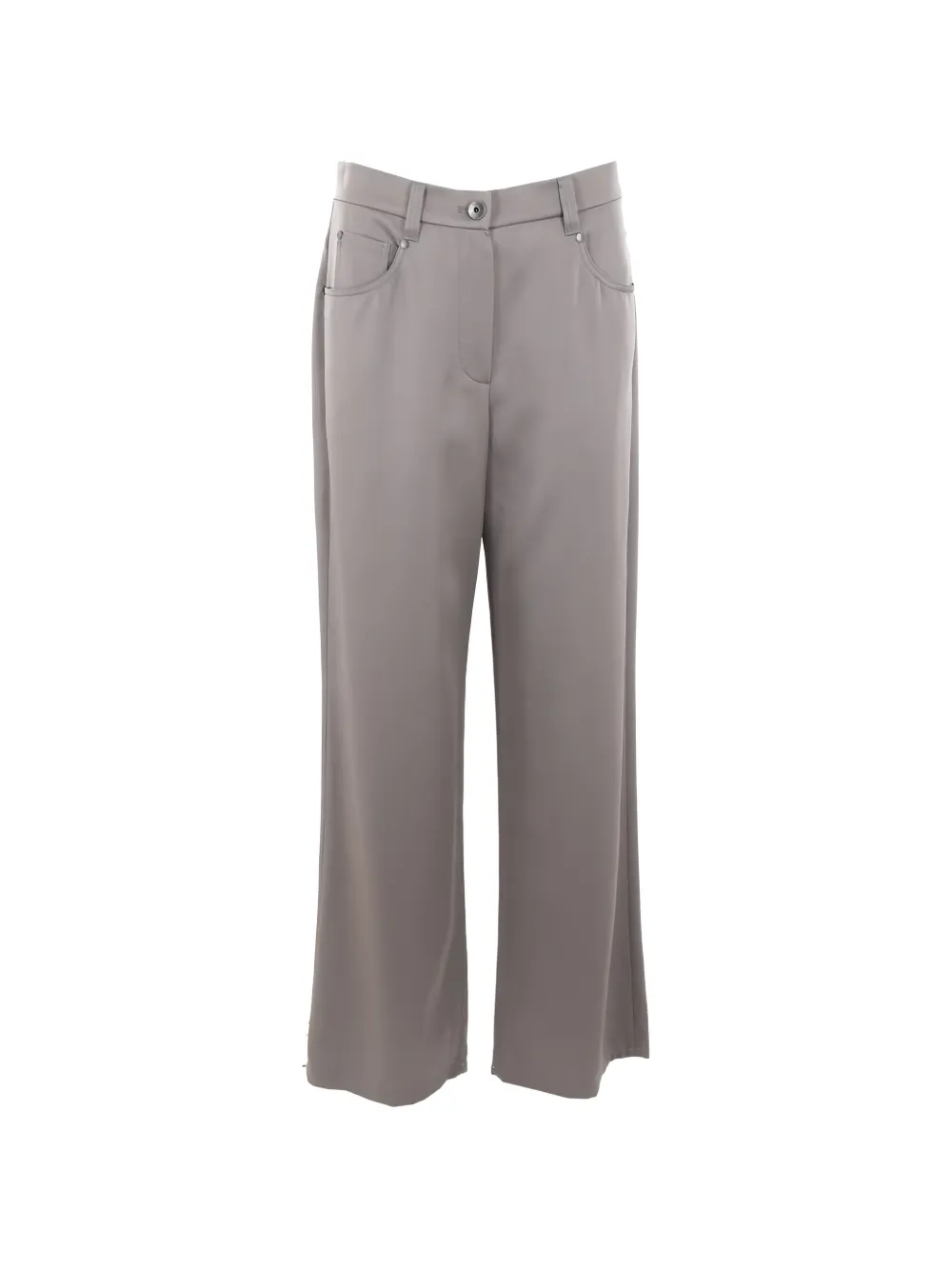 Brunello Cucinelli wide-leg tailored trousers - Grigio