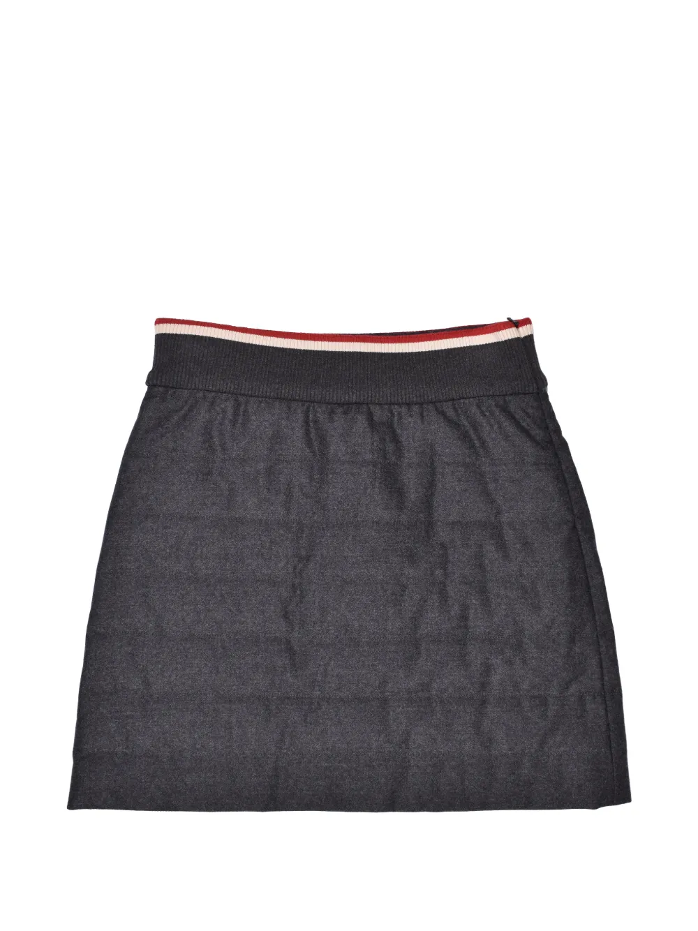 Brunello Cucinelli quilted cashmere mini skirt - Grigio