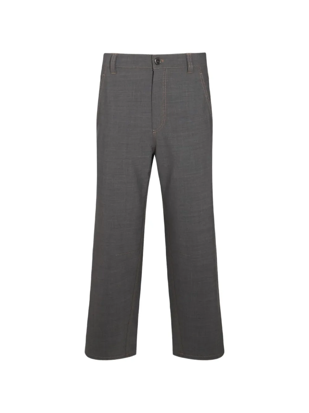 Brunello Cucinelli contrast-stitch trousers - Grau