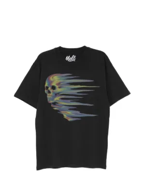 Yoshiokubo graphic-patch T-shirt | Black | FARFETCH
