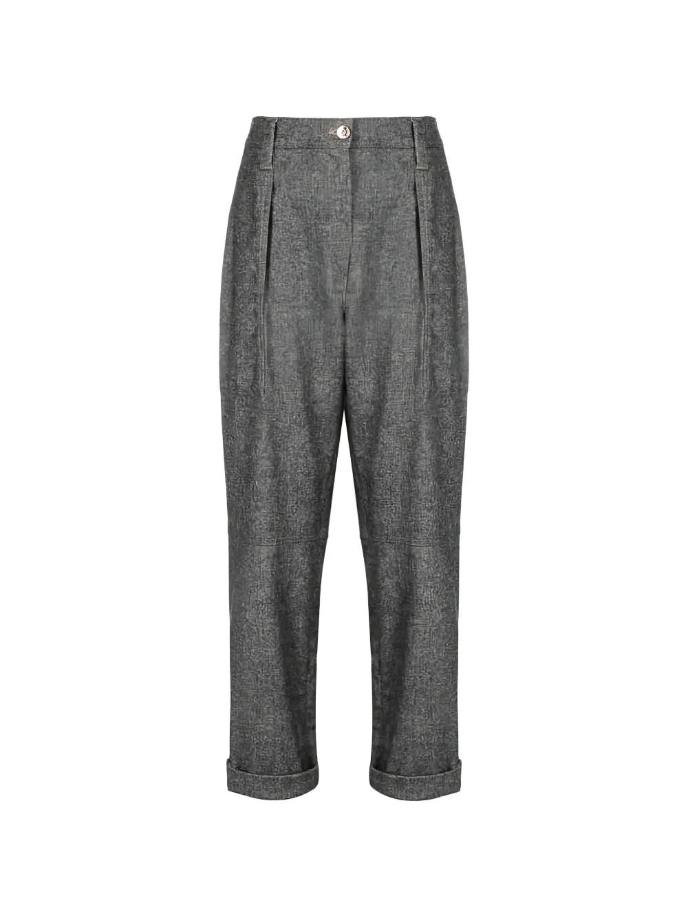 Brunello Cucinelli pleated cuffed trousers - Grau