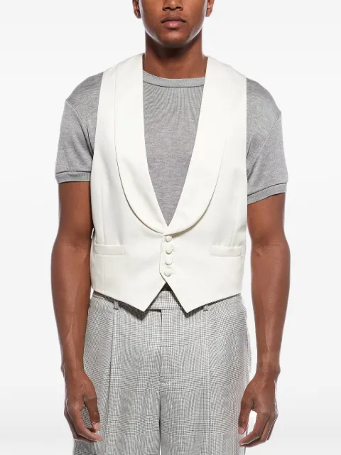 Brunello Cucinelli shawl-collar single-breasted vest 