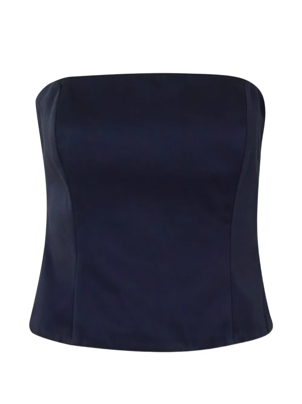 Brunello Cucinelli strapless top - Blu