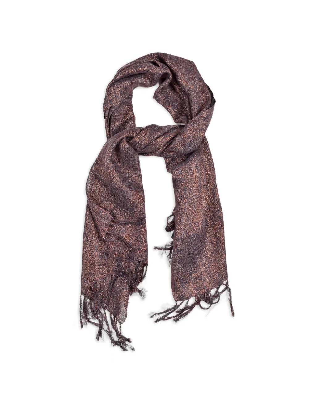 Brunello Cucinelli frayed scarf - Blu