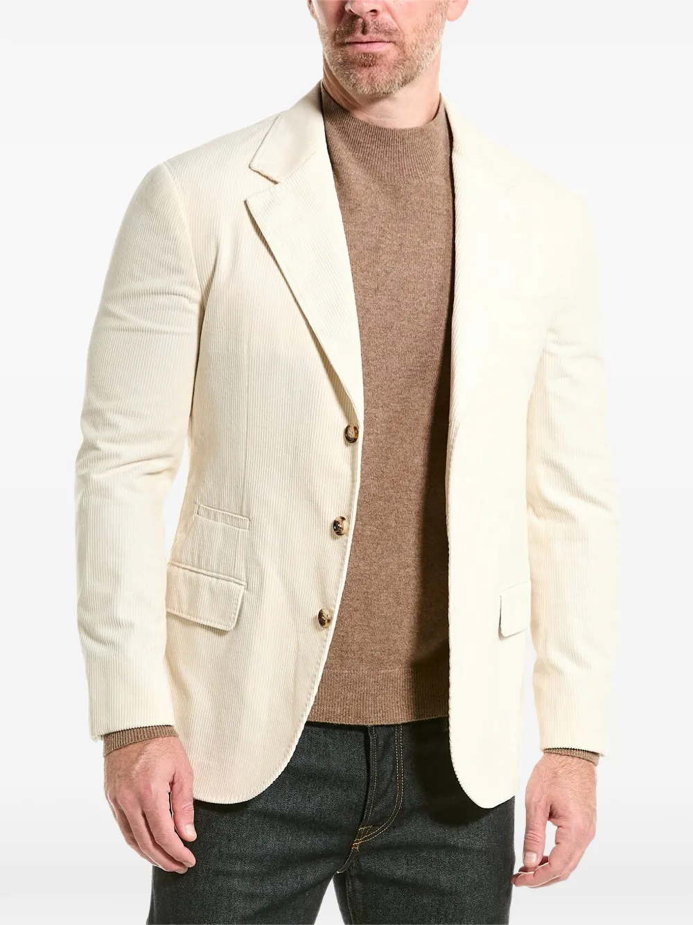 Brunello Cucinelli single breasted blazer - Toni neutri