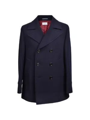 【BRUNELLO CUCINELLI】ネイビー ピーコート ネイビー（紺）系 BRUNELLO CUCINELLI(ブルネロクチネリ) コートその他