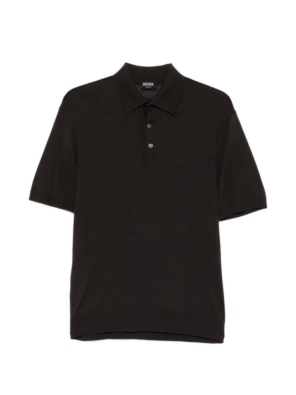 Zegna short-sleeve polo shirt - Marrone