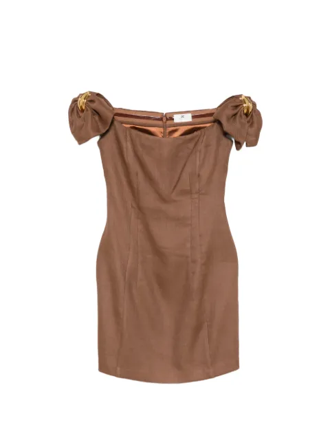 Elisabetta Franchi off-the-shoulder bow-detail dress