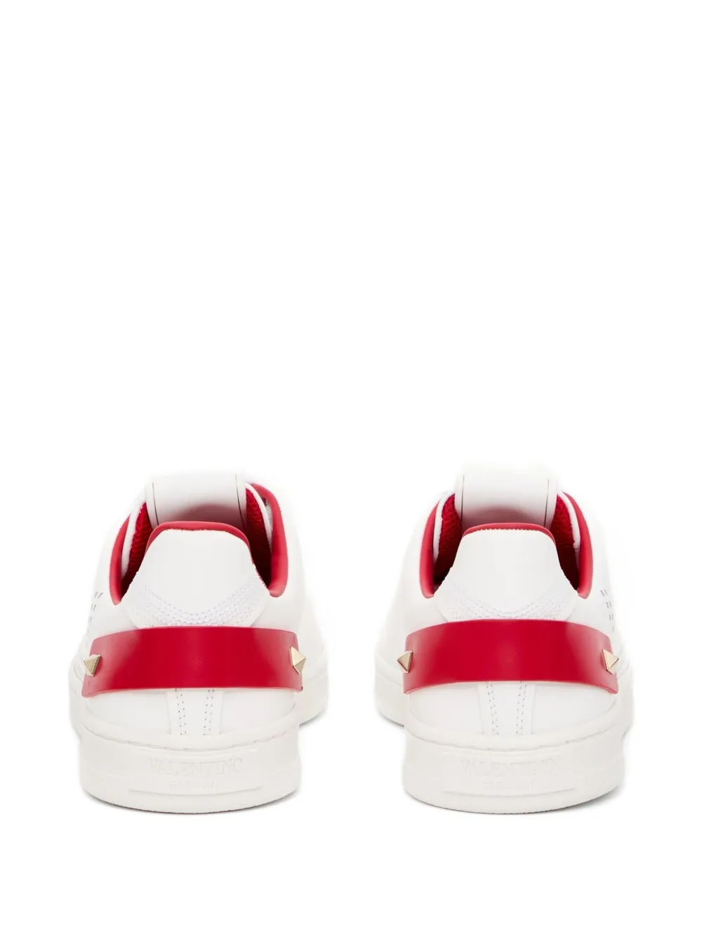 Valentino Garavani Backnet calfskin sneakers Wit
