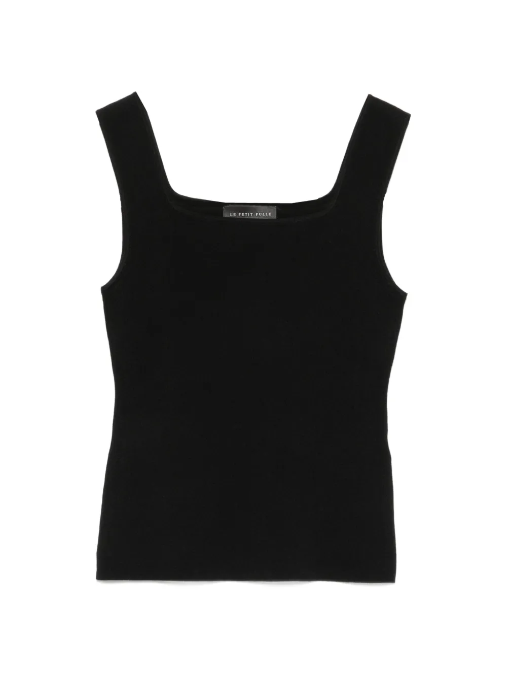 Le Petit Pulle square-neck tank top - Nero