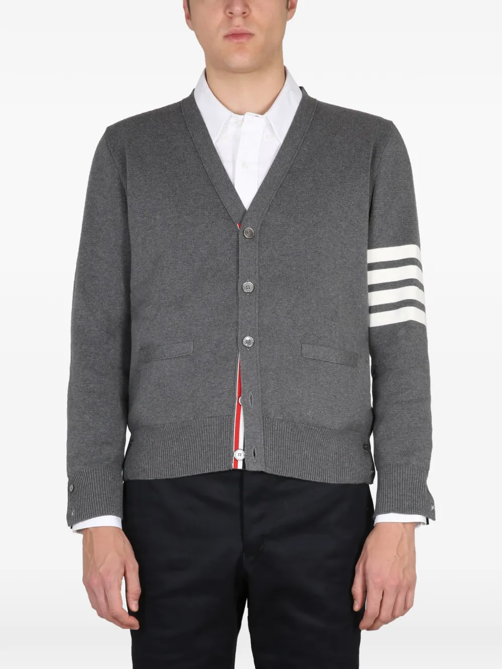 Thom Browne 4-Bar stripe sweater - Grau
