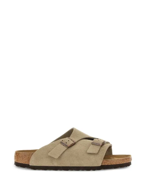 Birkenstock buckled suede sandals