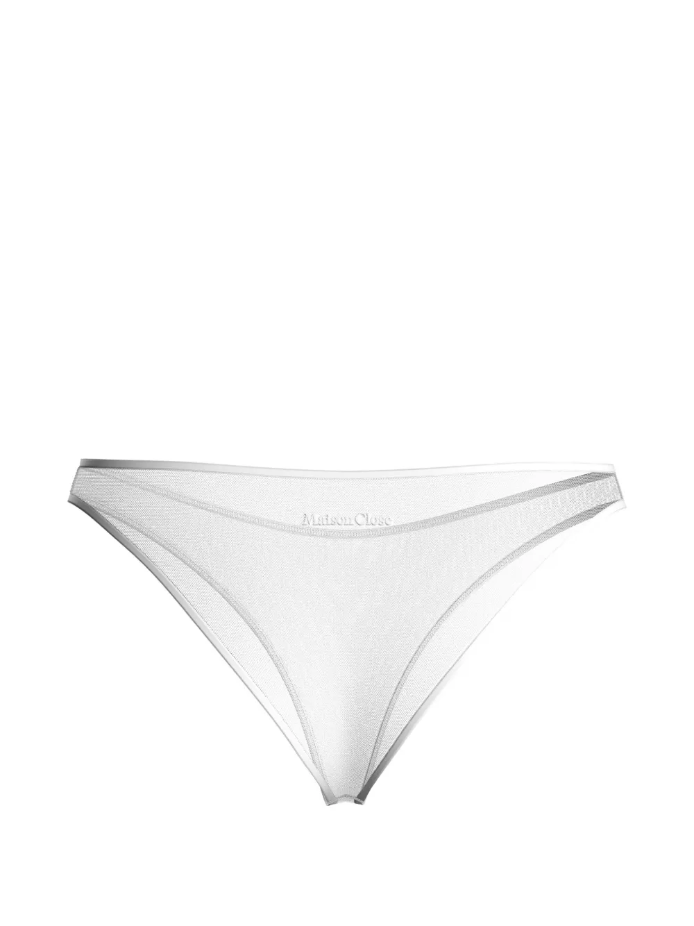 Maison Close Panorama mesh slip Wit