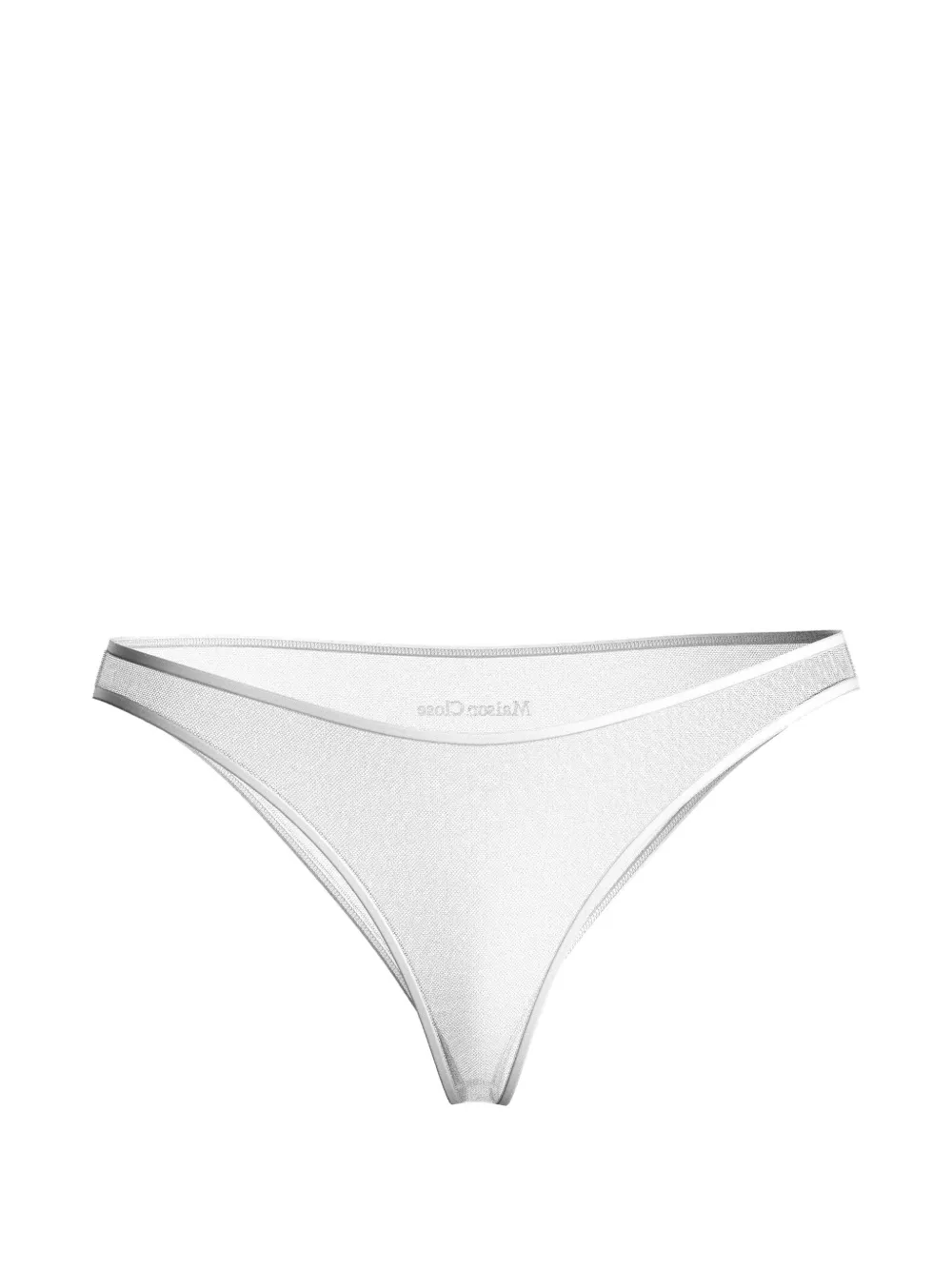 Maison Close Panorama mesh briefs - Bianco
