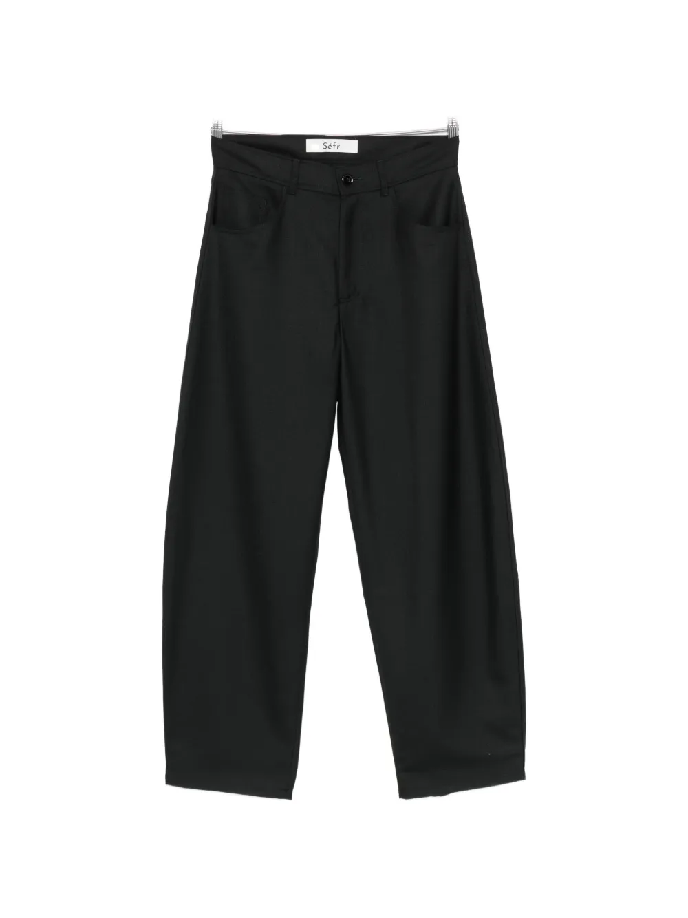 Séfr Gino belt-loop trousers - Nero