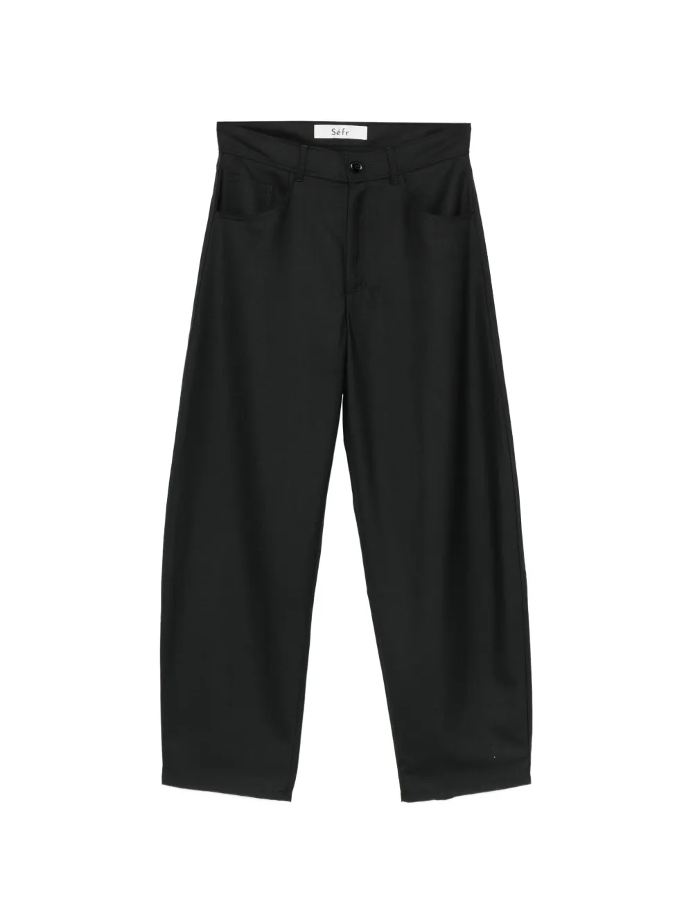 Séfr Gino belt-loop trousers - Nero