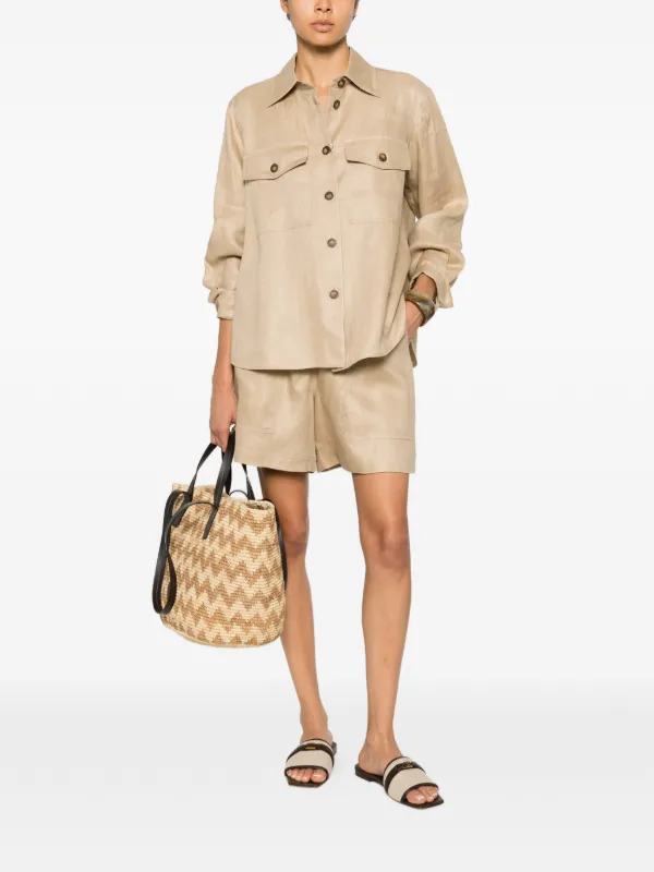 Weekend Max Mara flap-pocket Shirt Jacket | Neutrals | FARFETCH RO