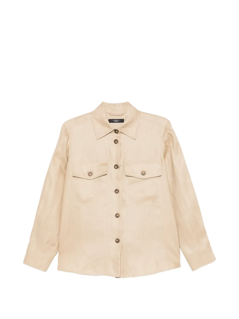 Weekend Max Mara flap-pocket shirt jacket - Toni neutri