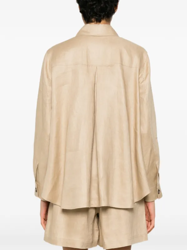 Weekend Max Mara flap-pocket Shirt Jacket | Neutrals | FARFETCH RO