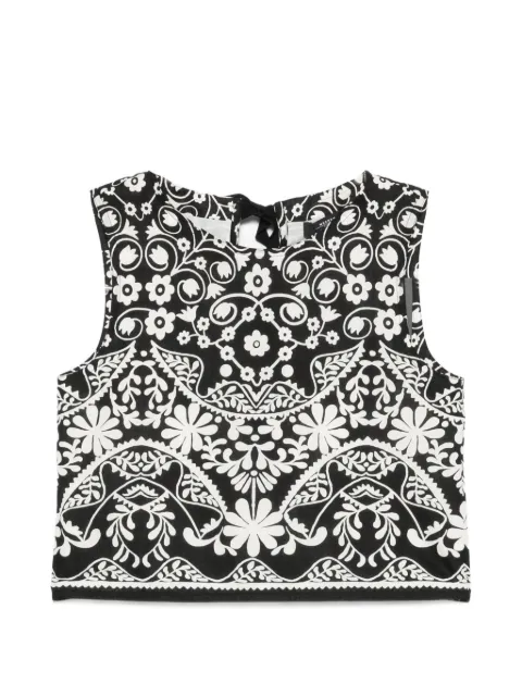 Weekend Max Mara Fanale floral-print cropped top