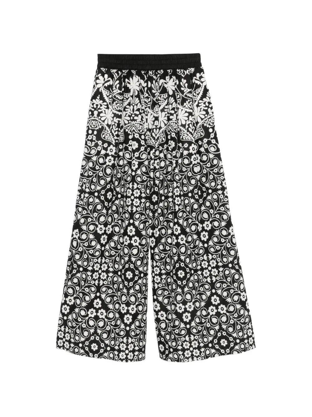 Weekend Max Mara Palanca floral-print palazzo pants - Schwarz