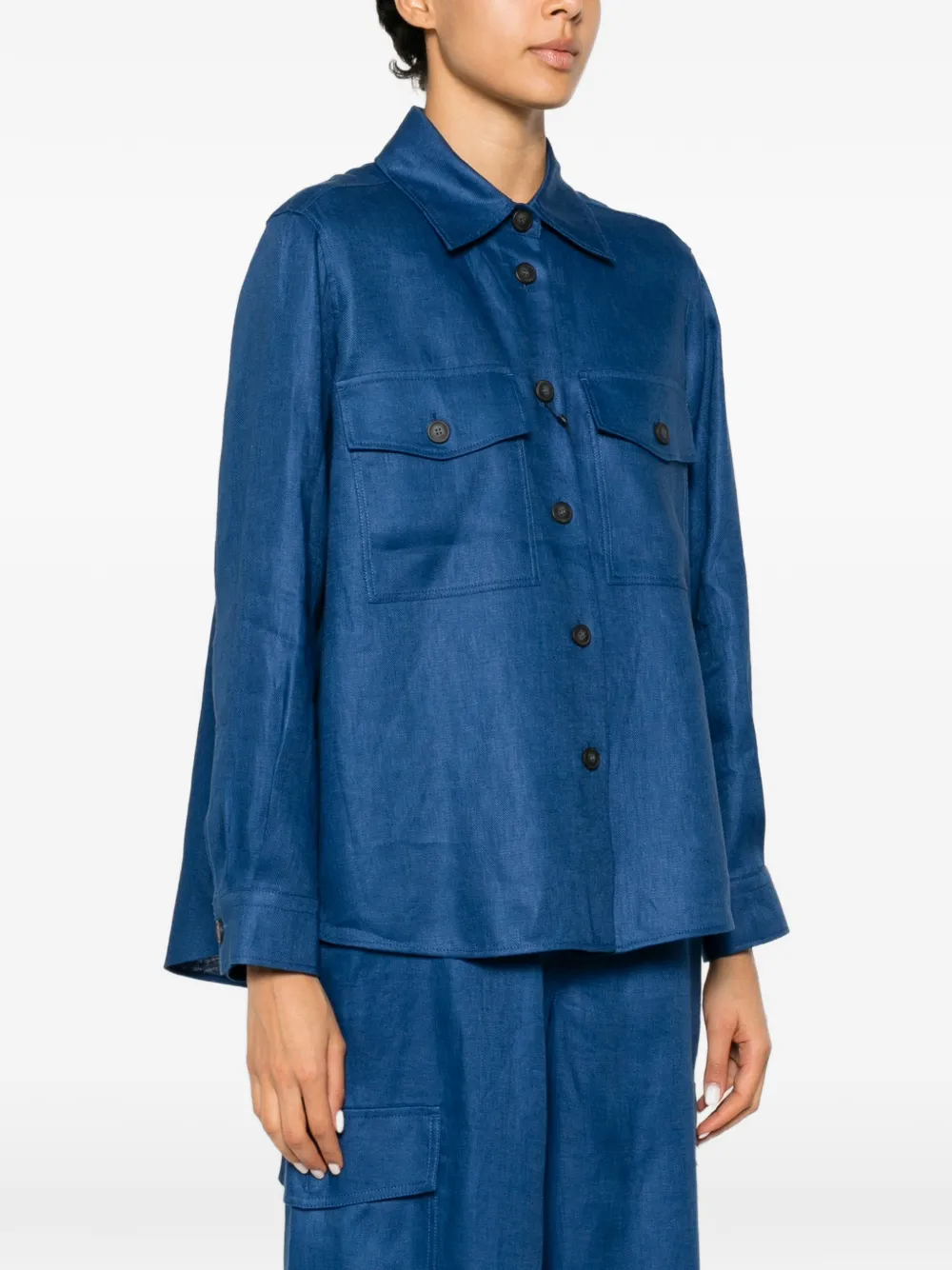 Weekend Max Mara Pomposa button-up overhemd Blauw