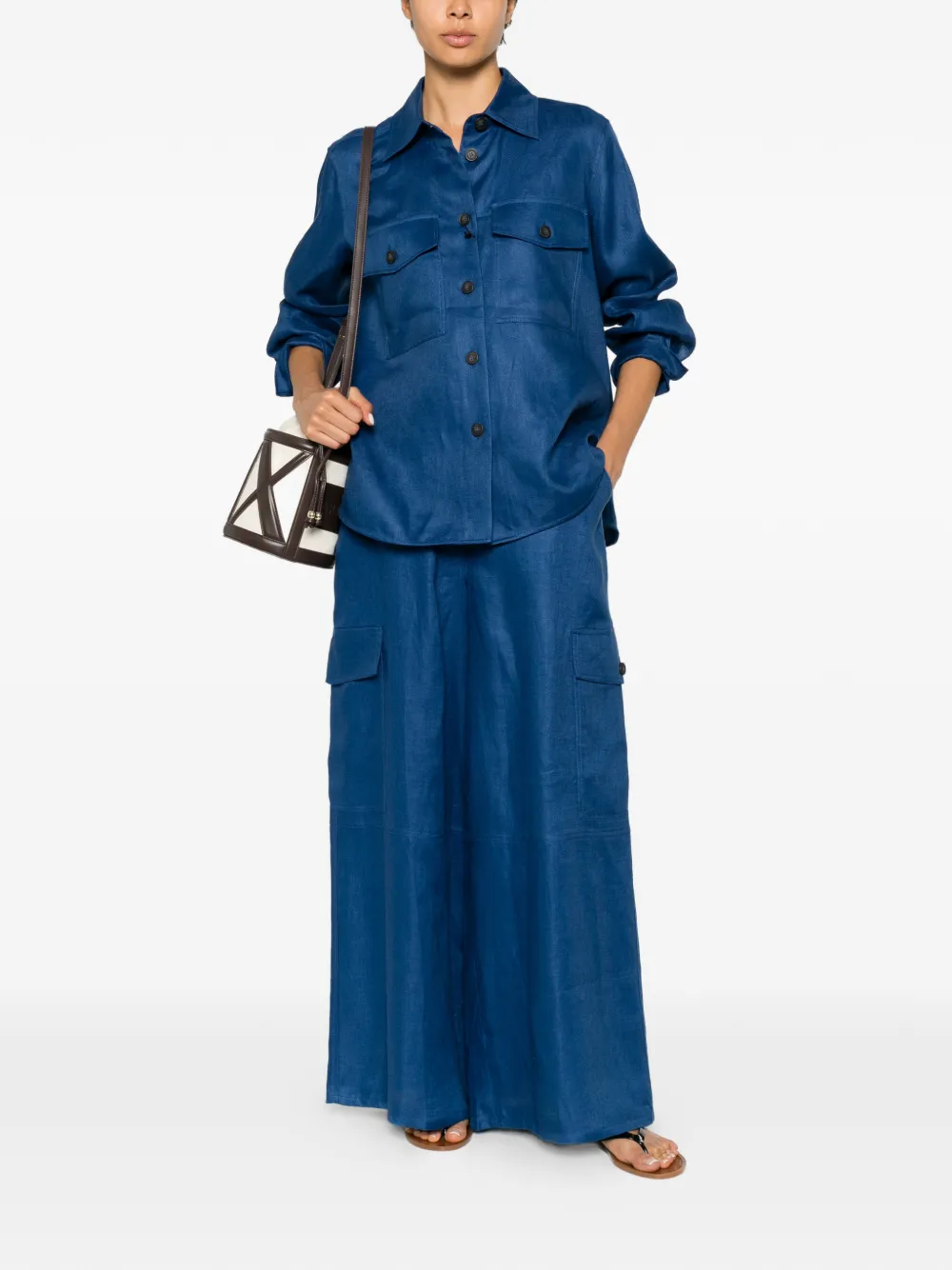 Weekend Max Mara Pomposa button-up overhemd Blauw