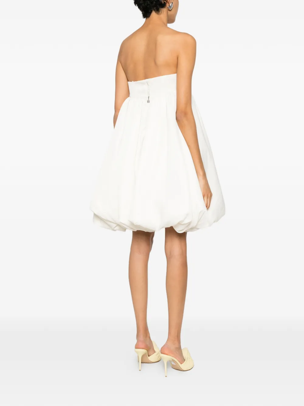 ROTATE BIRGER CHRISTENSEN Satijnen mini-jurk Beige