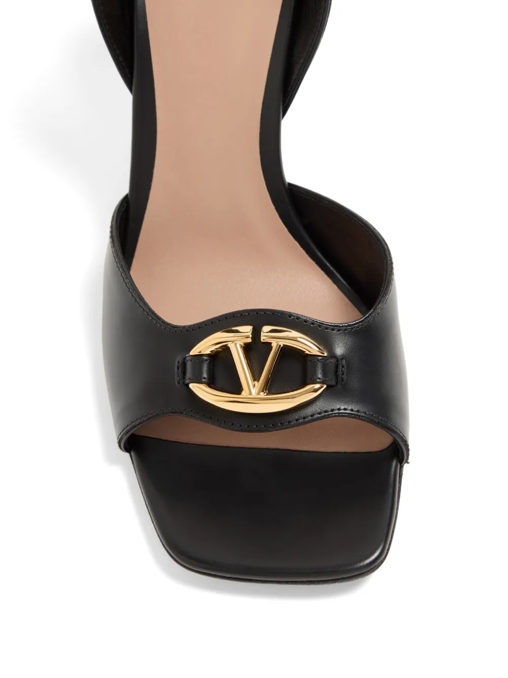 Valentino Garavani VLogo The Bold Edition kalfsleren sandalen 90 mm Zwart