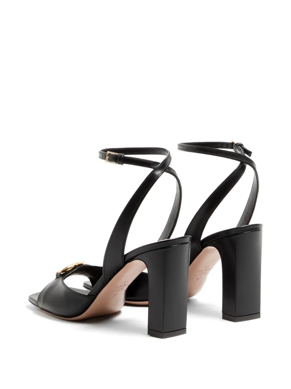 Valentino Garavani VLogo The Bold Edition kalfsleren sandalen 90 mm Zwart