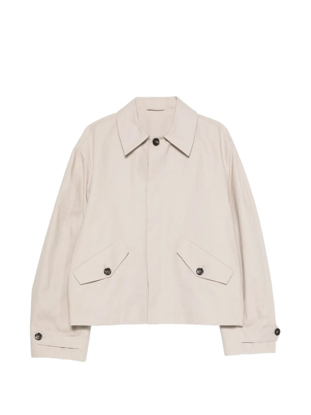 Séfr Cosme button-up flap-pocket jacket - Toni neutri