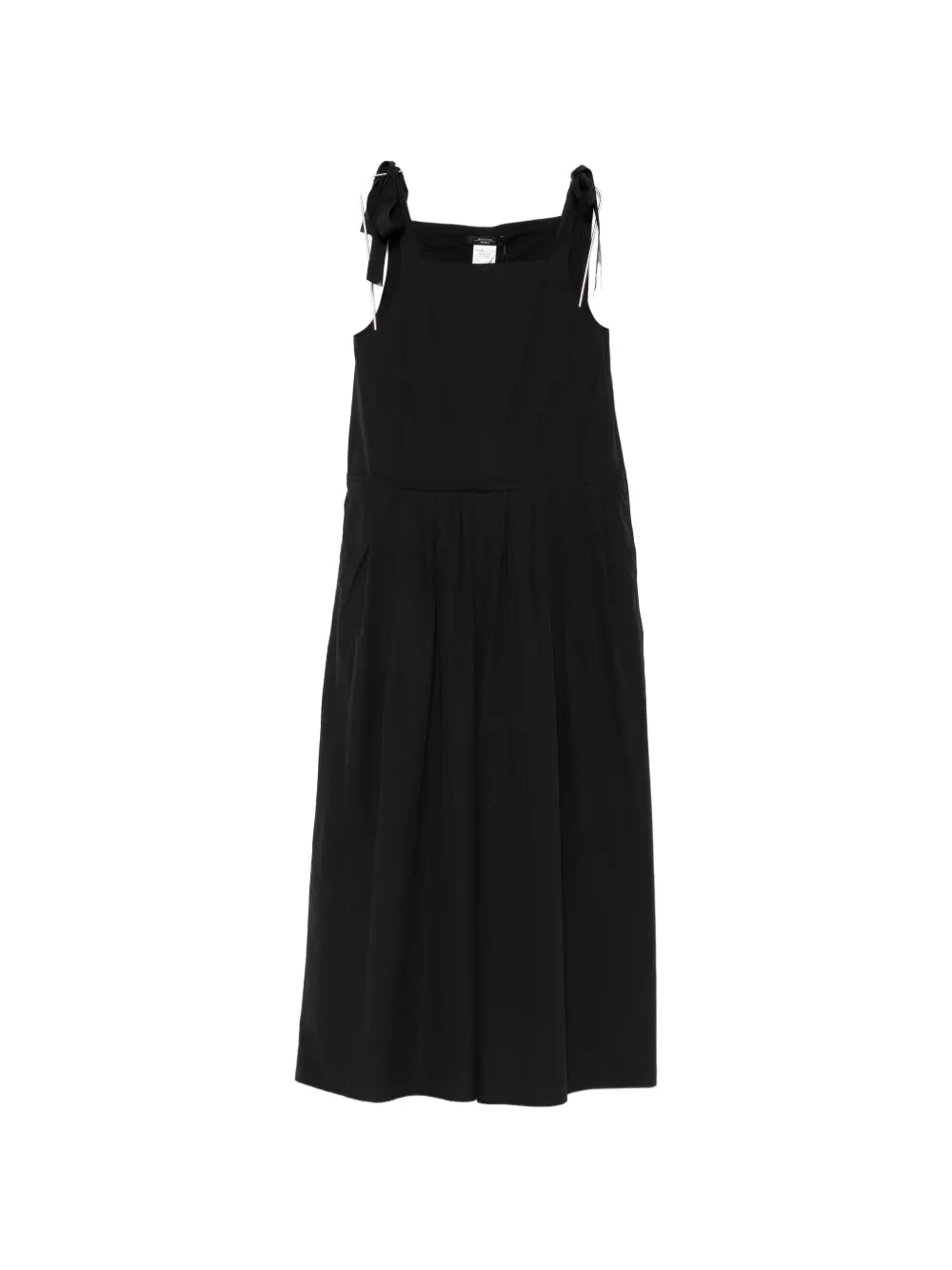Weekend Max Mara tie-fastening pleated jumpsuit - Nero