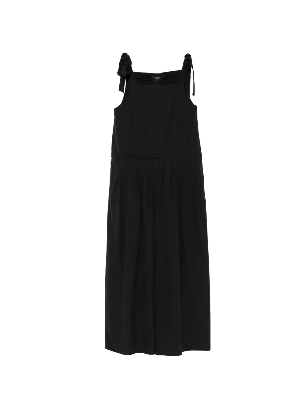 Weekend Max Mara tie-fastening pleated jumpsuit - Nero