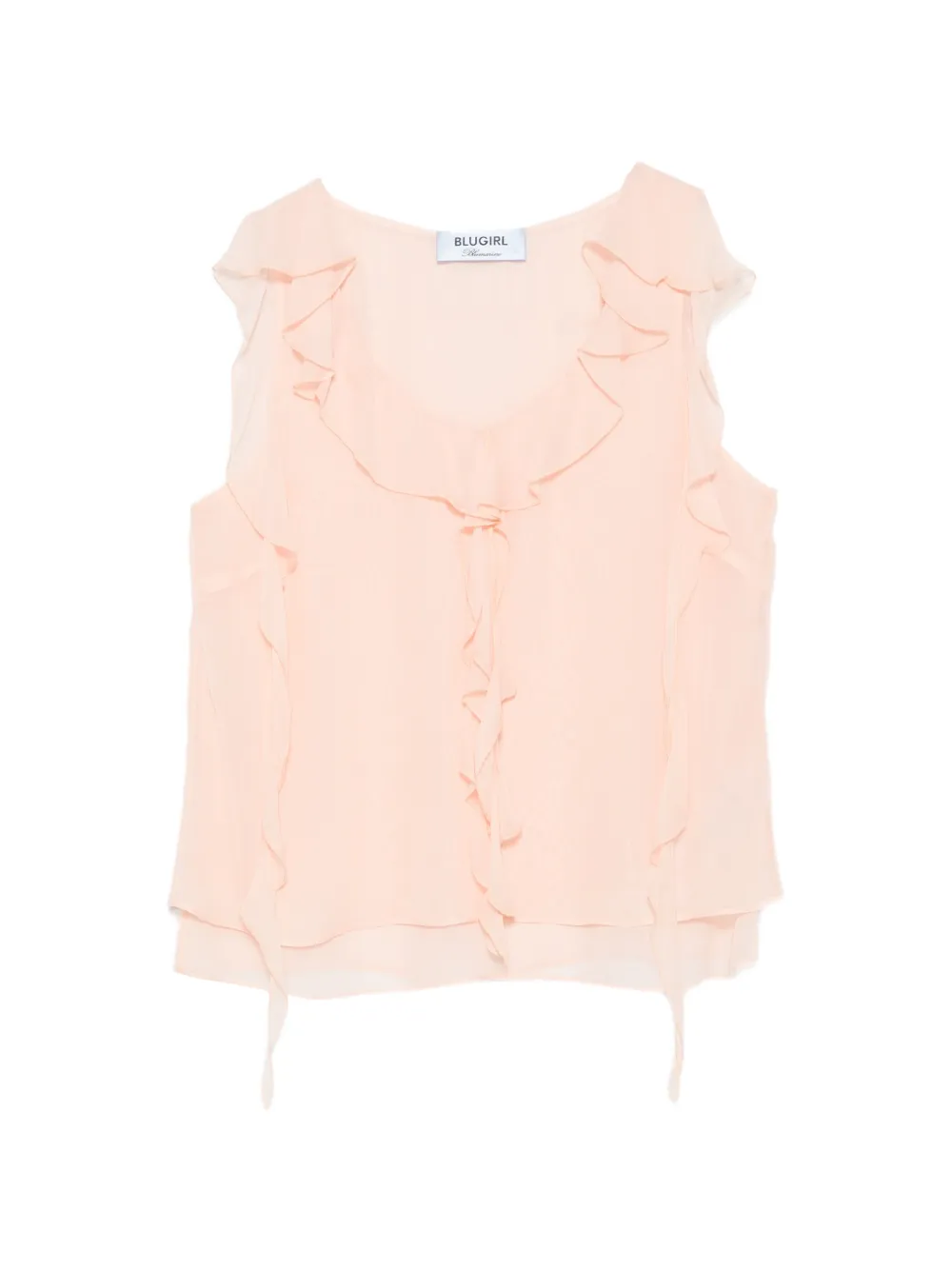 Blugirl ruffled tiered blouse - Rosa