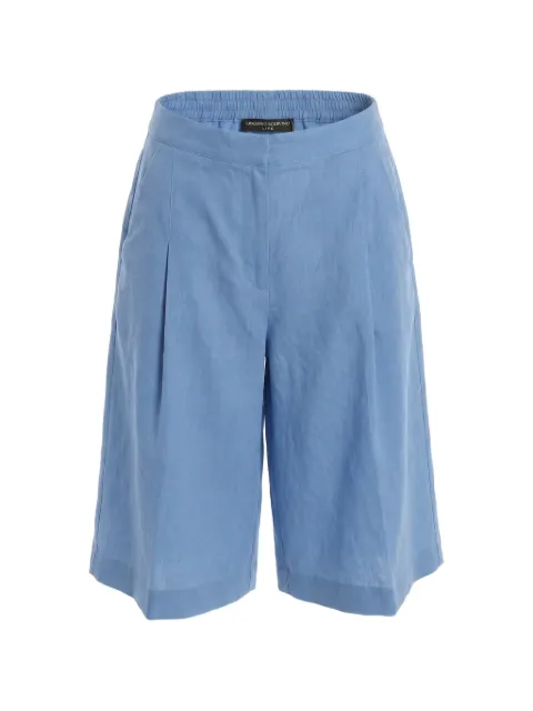 Ermanno Scervino Leinen-Shorts mit Falten