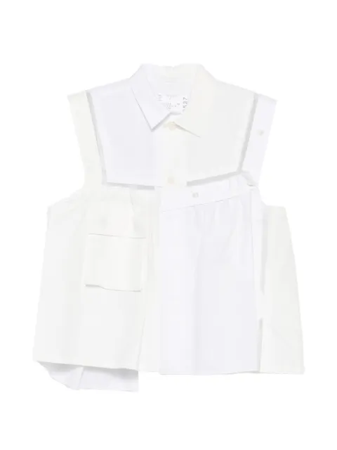 sacai deconstructed asymmetric top