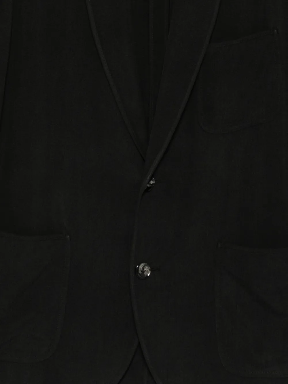 Giorgio Armani Blazer met sjaalrevers en opgestikte zak Zwart